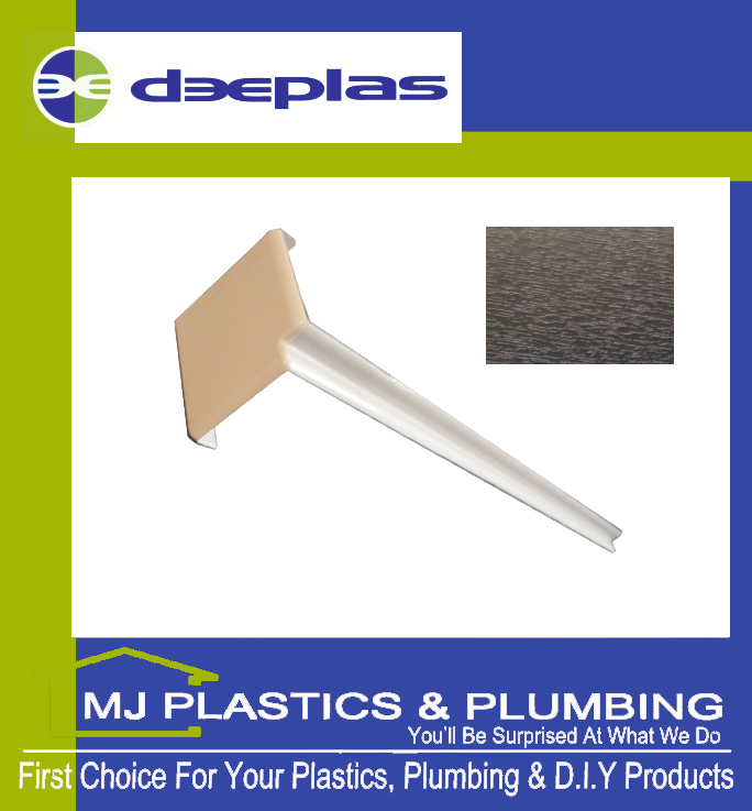 Deeplas Internal Fascia Corner Square Edge 300mm - Anthracite Grey